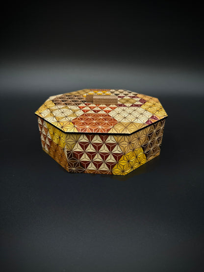 Hakone Yosegi Marquetry Octagon Confectionery Bowl