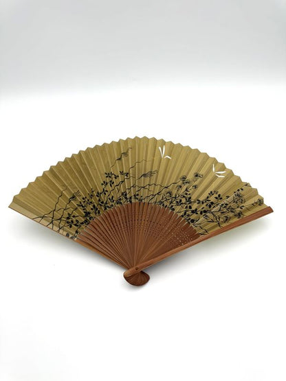 Ōmi Folding Fan-Dragonfly and Gourd