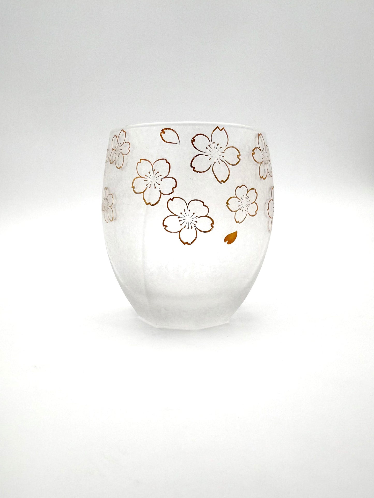 Sakura Stemless Glass Tumbler with Gift Box